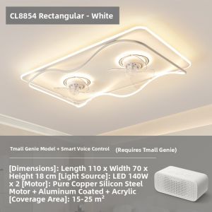 Chigo | Smart Home Ceiling Fan Light with Oscillation and Full Spectrum Lighting