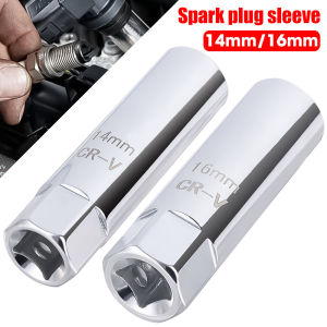 Universal Spark Plug Socket Wrench Spark Plug Wrench 3/8 Magnetic 12 Angle Thin Wall Auto Disassembly Repair Tool for 14/16mm