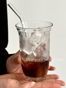 แก้วน้ำแก้วนิ่ม Oranges แก้วน้ำใส ดีไซน์เรียบง่าย สำหรับเครื่องดื่ม กาแฟ น้ำแข็ง น้ำผลไม้ แก้วน้ำสำหรับดื่ม แก้วน้ำสำหรับใช้ในชีวิตประจำวัน