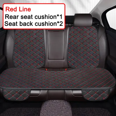 Universal Car Seat Covers Pu Leather Fashion Car Front and Rear Seat Cushions Car Seat Protector Four Seasons Auto Accessories