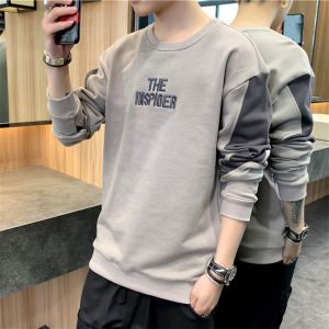 Clearance Leak-Picking Big Brand Long Sleeves Shirt Mens Sweater Autumn & Winter Trendy All-Match Round Neck Bottoming Shirt