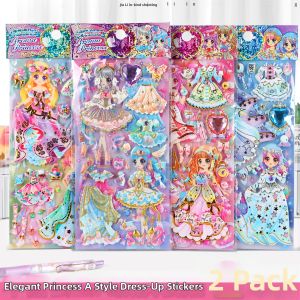 QIFUXING | Lovely Magic Girl 3D Layered Dress Up Stickers