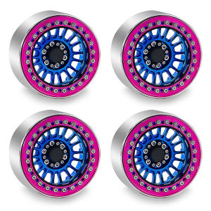 Alumimum Alloy 2.2 inch Beadlock Wheel Rims for 1/10 SCX10 90046 AXI03007 TRX4 TRX6 VS4-10 Gen7 Gen8 MST CFX D90 RC Crawler Car