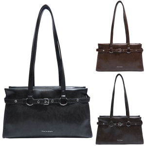 ผู้หญิง PU Retro กระเป๋าสะพายสำหรับเดินทางทุกวันกระเป๋าถือกระเป๋าสะพายข้างไม่มีจี้