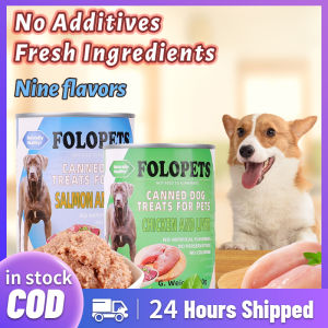 【COD】FOLOPETS Dog Food Can Organic Wet Dog Food 430g
