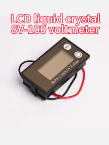 LCD digital display power meter battery power display battery capacity indicator fully waterproof screen DC8-100V