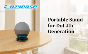 Cozycase Desktop Stand For Echo Dot 5th & Echo Dot 4th Gen Space-Saving Table Holder Mount Accessories Without Messy