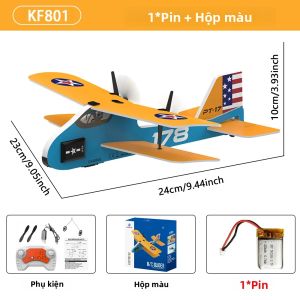KF800 KF801 KF802 Cánh Cố Định Điều Khiển Từ Xa Tàu Lượn 2.4G RC Chuyên Nghiệp Máy Bay Đồ Chơi Mô Hình Dành Cho Người Lớn Trong Nhà-Ngoài Trời Sử Dụng