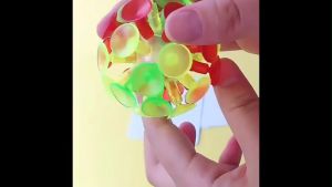 Đồ chơi bóng ném dính Sticky Ball phát sáng cụ dạy học tiếng anh cho giáo viên (6X6 cm)-HAUSE