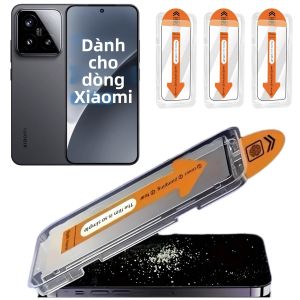3 Miếng Dán Bảo Vệ Màn Hình Kính Cường Lực Xiaomi 15 14 13 12t 10 9 9t 10t 11i Pro Lite CC9 Dễ Dàng Lắp Đặt Tự Làm Loại Bỏ Bụi