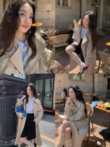 Mixd | Áo Khoác Trench Coat Phong Cách Anh dài cho Phụ Nữ