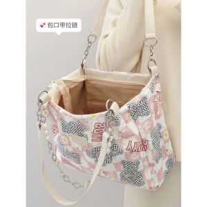 Commuter Large Capacity Tote Big Bag Women 2023 New Advanced All-Match Shoulder Bag Student Class Canvas Bag