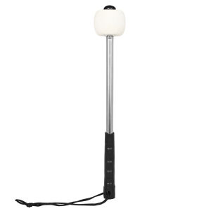 IRIN | Bass Drum Beater Stainless Steel Handle Wool Felt Head Anti‑Slip Grip Percussion Mallet Accessory for Drummers Daily Practice