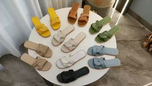 YOTO Summer Versatile Cross Style Slip On Women Shoes Item Korean fashion Style flat slippers for women