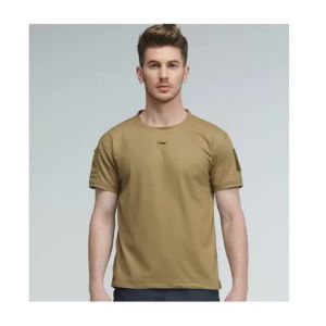Mens Short Sleeve Quick Dry Active Athletic T Shirt Running Gym Workout Tee Tops Shirts Breathable Leisure Travel Round Neck
