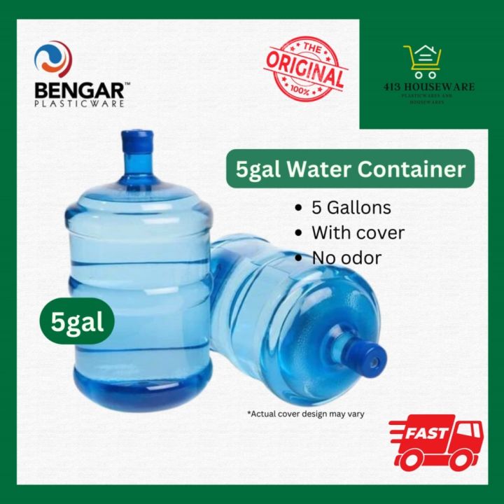 5gal Round Water Dispenser Container Bottle Jug Galon Blue 20L 20liters ...