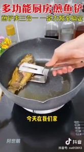 Penyepit Masakan Tahan Karat 304 Stainless Steel Serrated Spatula Clip Steak Clip Bread Clip Food Clip Frying 不锈钢煎铲