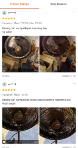 Merc / Litex 12" inch Mini Turbo Air Circulation Stand Fan Golden color 3 Metal Fan Blade Gold
