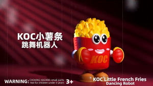 Dancing French Fries Robot Toy with Light Music Electric Swinging Motion Interactive Educational Kids Baby Mainan Bayi