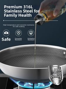 Supor | Honeycomb Non-Stick Stainless Steel Frying Pan