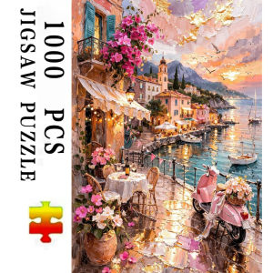Jigsaw Puzzle for Adults 500/1000/1200/2000PCS Riverside City Scenery DIY Craft Home Wall Decoration Gift Idea