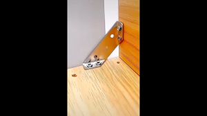 Universal Furniture Corner Connector Stainless Steel Corner Brace with Screws Heavy Duty Angle Shelf Brackets for Wood