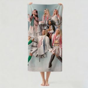 Hasbro | Girl group K-KatseyeS Towel Drying Bath Towel Applicable To Light Swimming Camping Yoga Beach Out