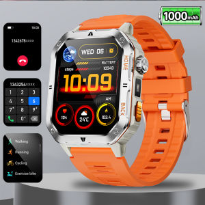 New 1000mAh Battery Outdoor Sports Smart Watch 2.01 inch HD Screen LED Flashlight Bluetooth Talking SmartWatches For Men Women