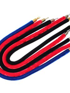 Stainless Steel Gift Rod Lanyard One-Meter Line Isolation Belt Warning Line Welcome Column Fence 1.5M Fence Flannel Hemp Rope