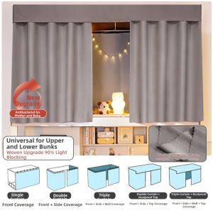 YASHU | Lightproof Single Bed Curtain for Dorm