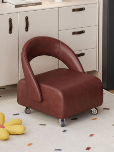 Rolling Wooden Backless Bench Slipper Chair Home Entrance Furniture Sofa Style Simple Movement Function for All Scenes