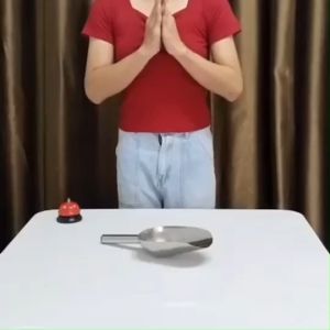 ที่ตักน้ำแข็งสแตนเลส ที่ตักน้ำแข็ง อย่างหนา ทรงมน