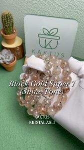 KAKTUS Kristal Asli Black Gold Super 7 Crystal Bracelet