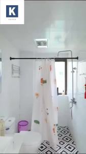K.Shower Curtain Bathing waterproof curtain Bathroom Curtain Waterproof Bathroom Set 180X180cm bathroom shower anti-mold curtain