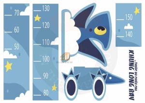 DÁN TƯỜNG THƯỚC ĐO CHIỀU CAO TRẺ EM (nhiều mẫu) - Trang trí Phòng trẻ em - THUTHAODECOR