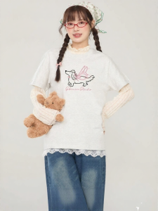 Gbiaior | Cute Wings Printed Leisure Cool and Slim T-shirt
