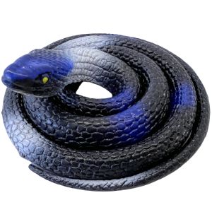 Soft Rubber Realistic Snake Toy for Children Nursery Cognitive Playhouse Scary Fake Snake Animal Model Doll Static Animal Model