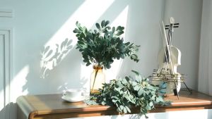 (5 HEADS) PEANUT LEAVES ARTIFICIAL FAKE FLOWER Bouquet Home Living Room Decor Bunga Hiasan Rumah Hantaran dulang pelamin