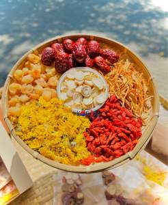 Trà Hoa Cúc Nhân Sâm Hàn Quốc Mix 3 Vị - Bồi bổ sức khoẻ Tăng năng lượng Chậm Lão Hoá Ngừa Ung Thư