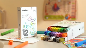 Bút Lông Màu Mực Acrylic An Toàn Vẽ Được Trên Nhiều Vật Liệu Mideer Acrylic Marker Ultra-soft Nib - Mideer