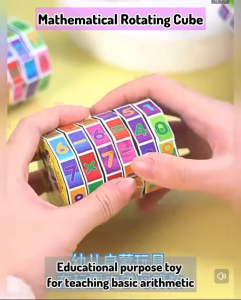 Kids Puzzle Mathematics Numbers Cube Children Education Toys