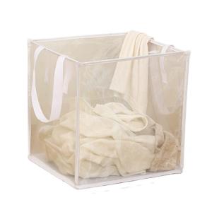 Square Dirty Clothes Basket Foldable Durable Breathable Large Capacity Mesh Storage Bag Simple Bathroom Laundry Basket