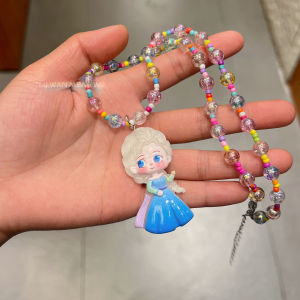 Vòng Tay Đeo Cổ Chun Hoạt Hình Cho Trẻ Em Vòng Cổ Công Chúa Cho Bé Gái Quà Tặng Đáng Yêu Đồ Chơi Dây Thừng Ban Đêm Ngọc Trai