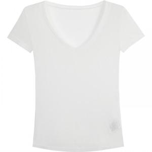 New White Slim Fit V-Neck Summer T-Shirt