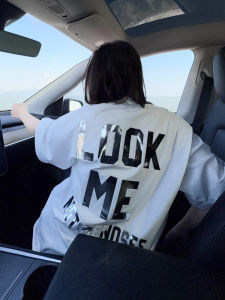 American High Street Style Oversize round Neck Short Sleeve T-Shirt Unique Design Sensation Cotton Casual Summer Top for Women