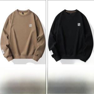 ROMON | Romon Mens Hoodie Casual Long Sleeve Print T-shirt Loose Fit Base Layer Top Fashion Urban Style Autumn Collection Youth Wear