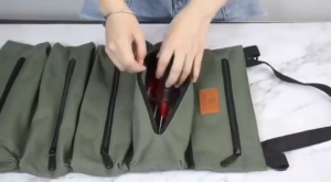 Tool Roll Up Pouch For Heavt Duty Tool Organizer Portable Tool Storage Bags Waterproof Oxford Cloth-Zipper Pouch