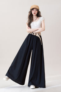 Retro American Style Pumpkin Color Loose Leggings