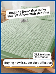 Waterproof Single/Queen/King Size Fitted Bed Sheet Mattress Protector Comfortable Mattress Cover COD