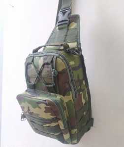 Tas Slimbag Army Model Tornadoo Slempang - D600 Camuflage, Tali LT 5 cm dan 2,5 cm, Assecoris Talikur Karet, Ukuran Besar Dewasa, Bahan MerryMess, Saku Laptop, Original Back Pack Army